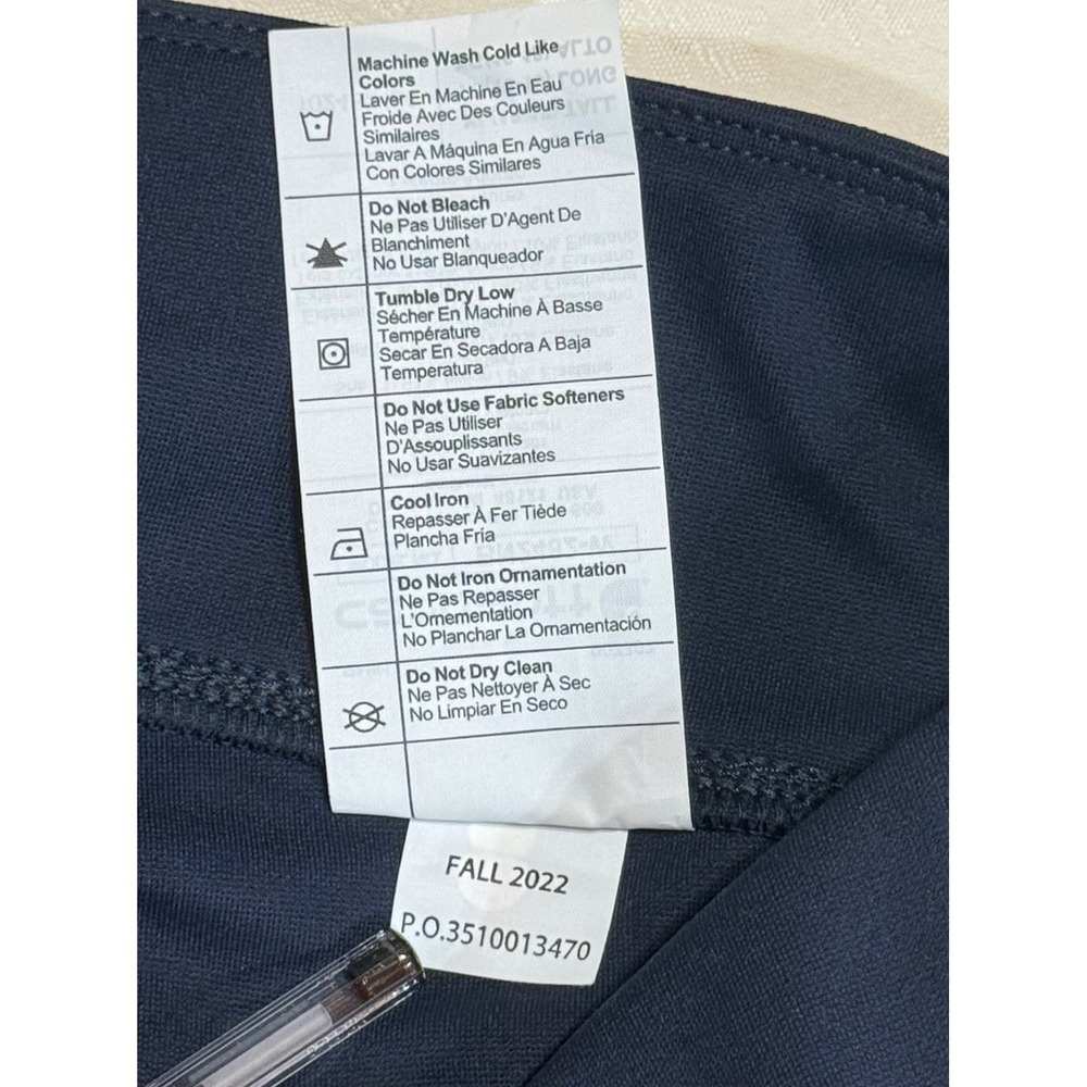 Carhartt Utility Leggings Womens XL Tall Navy Blue Force Fitted Athletic Hiking - Picture 5 of 10